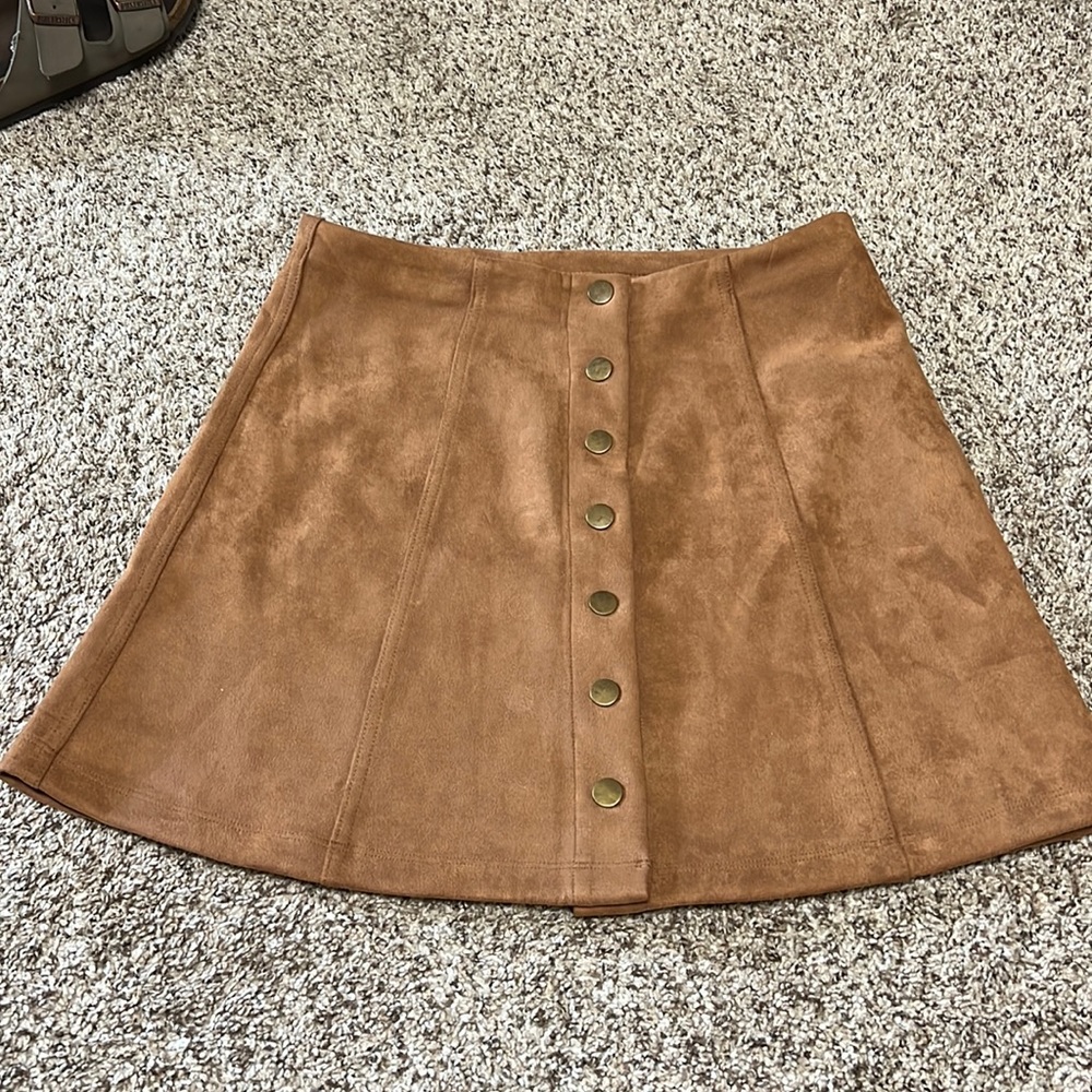 Faux Leather Skirt